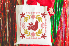 Scandinavian Christmas Bird | Christmas SVG Product Image 4