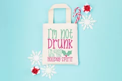 I'm not drunk I'm filled with the holiday spirit | Xmas SVG Product Image 2