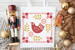 Scandinavian Christmas Bird | Christmas SVG Product Image 3