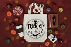 Trick or Treat yourself | Halloween Round Ornament Sign Product Image 2