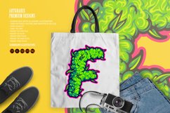 Monogram Letter F with perfect blend cannabis buds Product Image 4