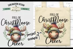 Full Of Christ Moose Cheer | PNG Design for Sublimation, DTF Product Image 7