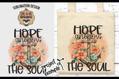 Hope Anchors The Soul | PNG Design For Shirts, Totes &amp; More Product Image 4