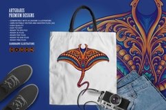 Stingray fish vintage ornament svg Product Image 2