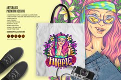 Hippie girl smiling with bohemian frame peaceful Product Image 5