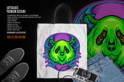 Intricate natural engraved panda head Product Image 5