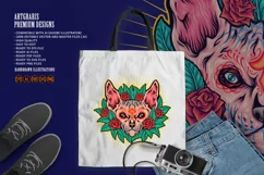 Feline fiesta floral sphynx cat dia de los muertos Product Image 5