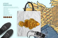 Luxury vintage fish ornaments svg Product Image 4