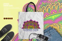 Half mandala geometry cannabis plant harmonious Product Image 5