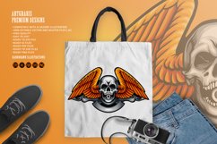 Wing skull eye logo mascot illustration Product Image 6
