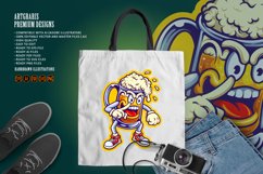 Funny angry beer glass mascot illustration Product Image 5