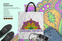 Mandala cannabis ornament middle eastern geometry Product Image 3