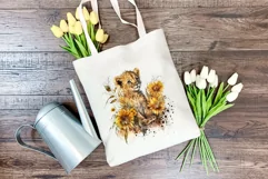 Watercolor Lion Cub and Sunflowers PNG for Sublimation Product Image 4