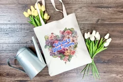 Watercolor Mother's Day Flowers PNG for Sublimation Product Image 4