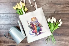 Fantasy Lion Character Watercolor PNG for Sublimation Product Image 3