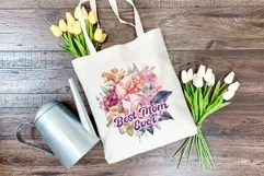 Watercolor Mother's Day Flowers PNG for Sublimation Product Image 4