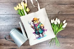Fantasy Lion Character Watercolor PNG for Sublimation Product Image 3