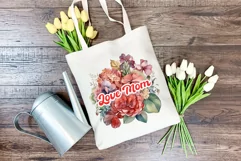 Watercolor Mother's Day Flowers PNG for Sublimation Product Image 4