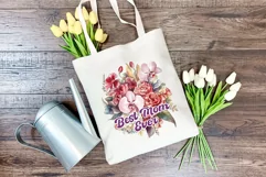 Watercolor Mother's Day Flowers PNG for Sublimation Product Image 4