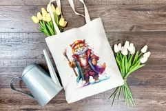 Fantasy Lion Character Watercolor PNG for Sublimation Product Image 3