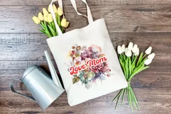 Watercolor Mother's Day Flowers PNG for Sublimation Product Image 4