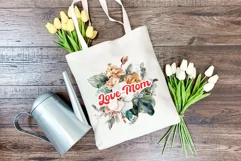 Watercolor Mother's Day Flowers PNG for Sublimation Product Image 4