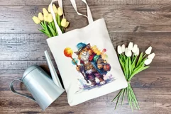 Fantasy Lion Character Watercolor PNG for Sublimation Product Image 3