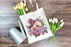 Watercolor Mother's Day Flowers PNG for Sublimation Product Image 4