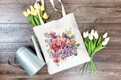 Watercolor Mother's Day Flowers PNG for Sublimation Product Image 4