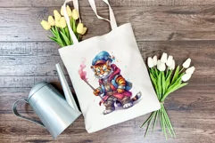 Fantasy Lion Character Watercolor PNG for Sublimation Product Image 3