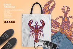 Elegant classic lobster ornament svg Product Image 5