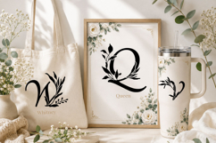 Elegant Botanical Monogram Alphabet Bundle Product Image 4