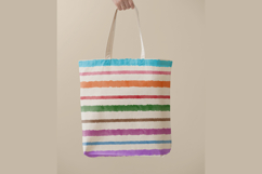 Watercolor Colorful Stripes Digital Paper Patterns Product Image 3