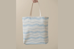 Watercolor Blue Stripes Digital Paper Patterns Product Image 5