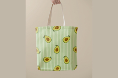 Summer Avocado Seamless Pattern | Fruit Digital Paper Product Image 4