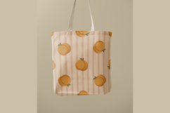 Summer Peach Seamless Pattern | Fruit Digital Paper Product Image 4