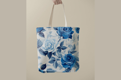 Blue Rose Digital Paper Pattern | Seamless Pattern Product Image 4