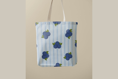 Summer Blueberries Seamless Pattern | Fruit Digital Paper Product Image 4