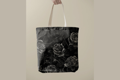 Black Rose Digital Paper pattern | Seamless Pattern Product Image 4