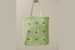 Avocado &amp; Heart Seamless Pattern | Fruit Digital Paper Product Image 3