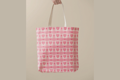 Pink Heart Checkered Seamless Pattern | Heart Digital Paper Product Image 3