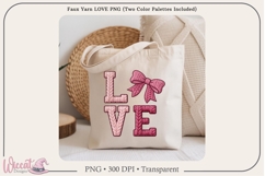 Faux Yarn LOVE PNG, Knit Letter Design, Valentine Love Product Image 7