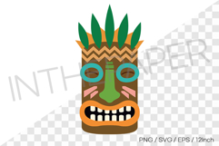 Totem Tiki PNG summer clipart vector illustration SVG EPS Product Image 1