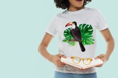 Watercolor Toucan Bird Sublimation | Tropical Clipart PNG Product Image 4