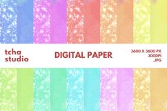 Touch The Sea Watercolor Digital Papers Glitter Background Product Image 1