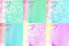 Touch The Sea Watercolor Digital Papers Glitter Background Product Image 4