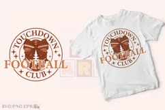 Touchdown Coquette Bow Football Club SVG PNG T-shirt Design Product Image 2