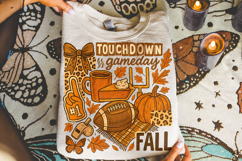 Touchdown Game Day PNG, Football PNG, Fall PNG, Autumn PNG Product Image 1