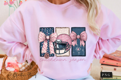 Pink and Blue Touchdown Season PNG Product Image 10
