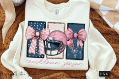 Pink and Blue Touchdown Season PNG Product Image 3